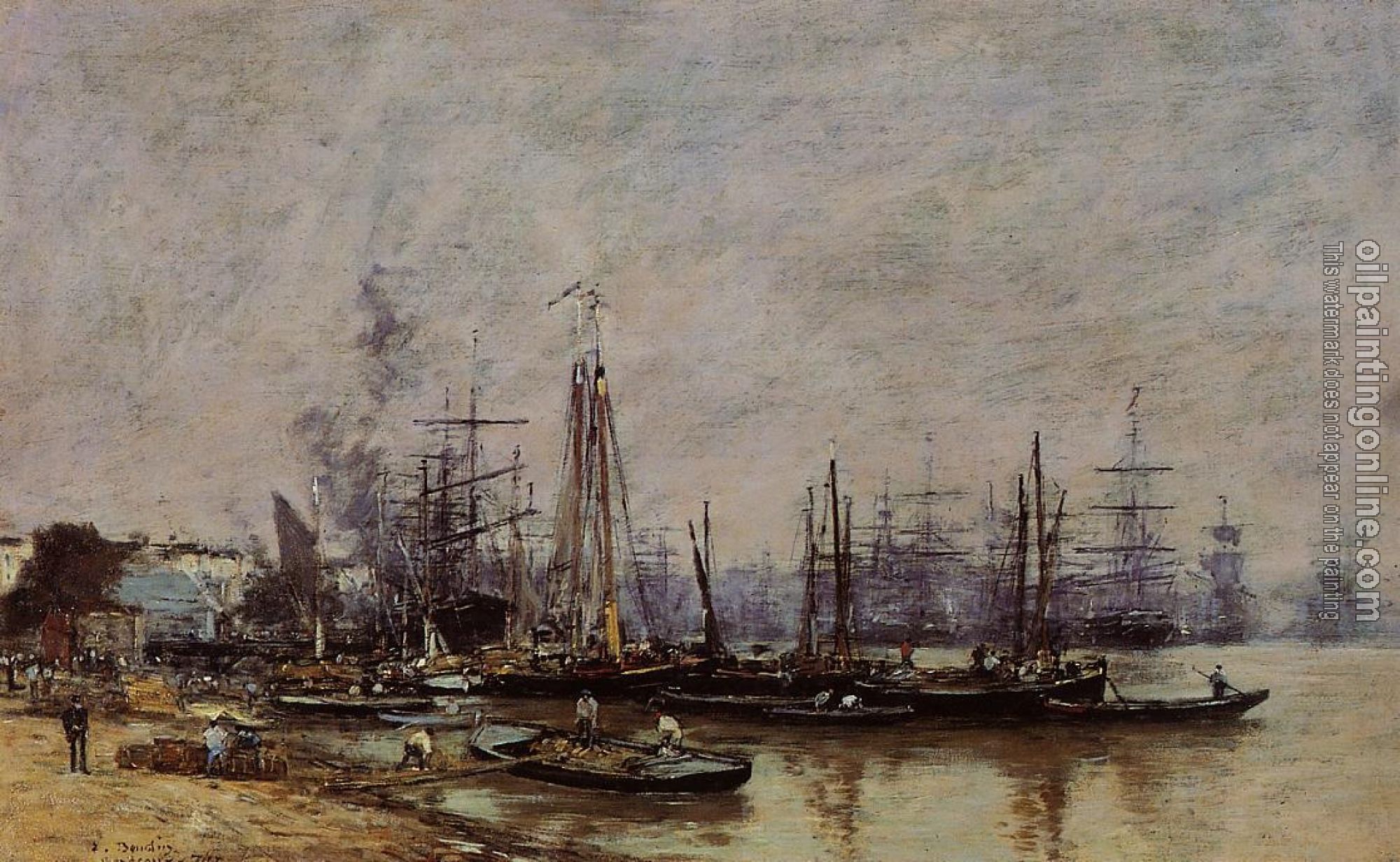 Boudin, Eugene - Bordeaux, the Port